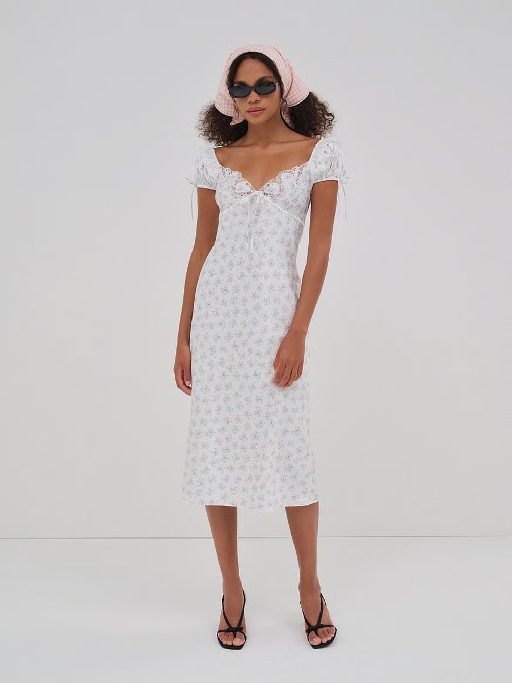 For Love & Lemons Sweet Escape Eyelet Slip Dress